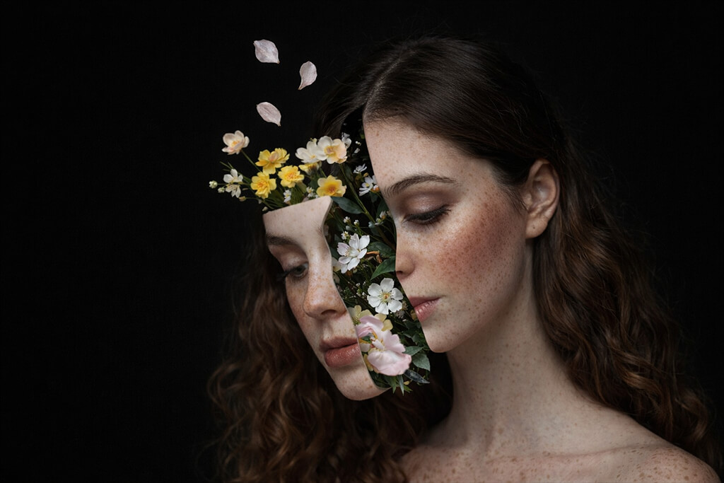 photo manipulation idea surreal face cutout