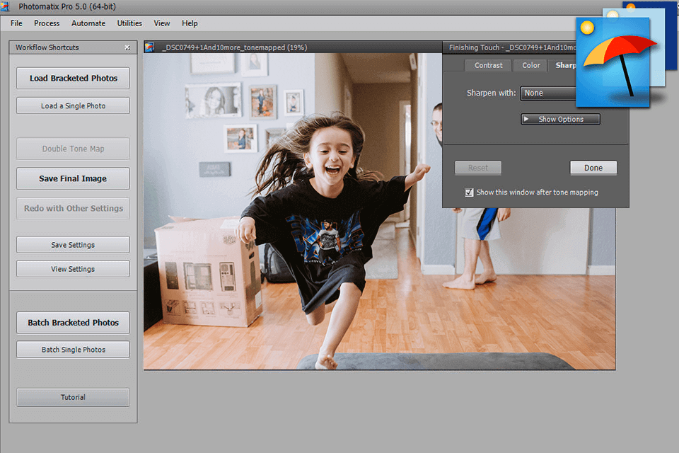 واجهة photomatix