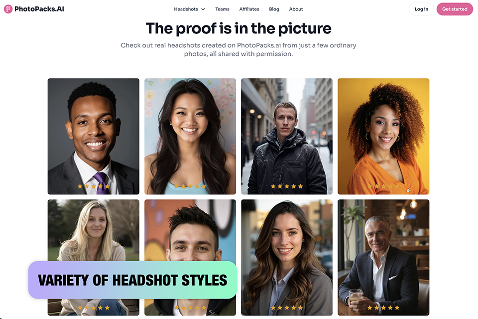 photopacks ai headshot generator