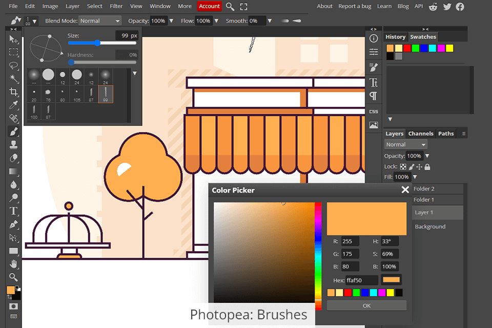 photopea brushes