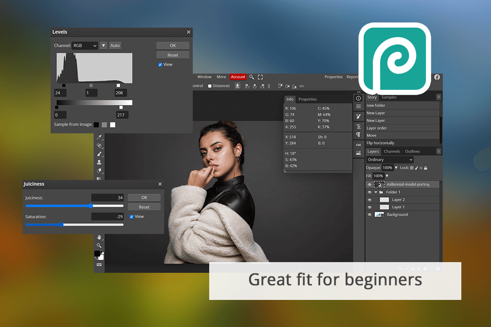 photopea interface