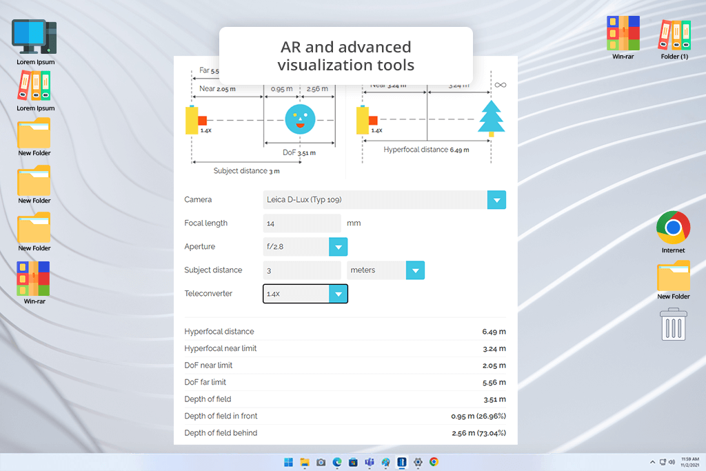 photopills depth of field calculator