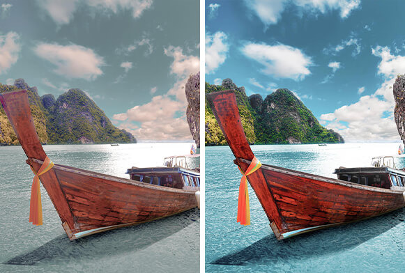 syksyn värien photoshop-toiminnot