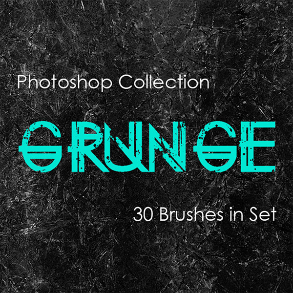banner ps brushes grunge effect