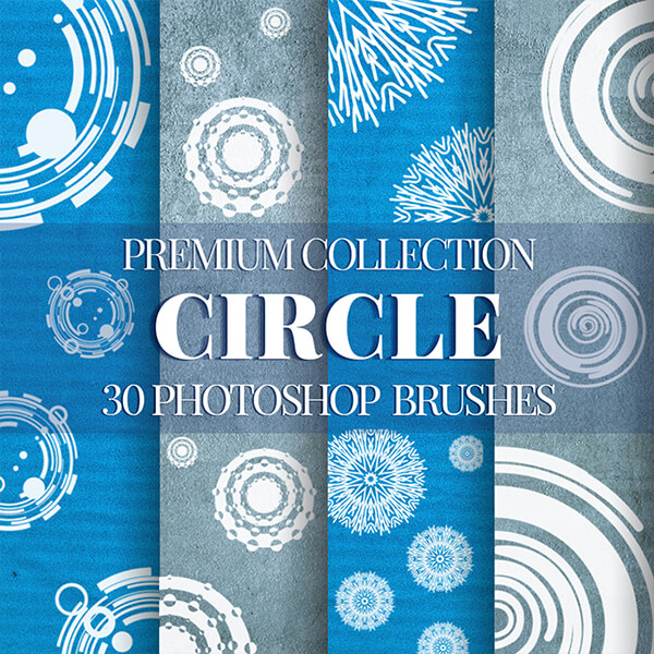 banner ps brushes circle effect