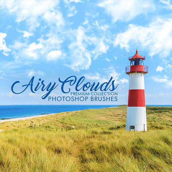banner ps brushes airy clouds