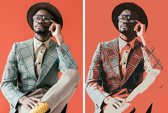photoshop dobbelt eksponering action gratis