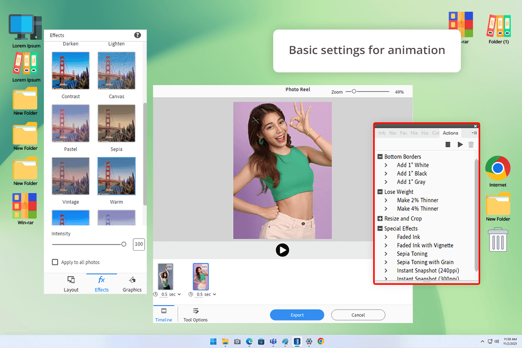 photoshop elements animation tools