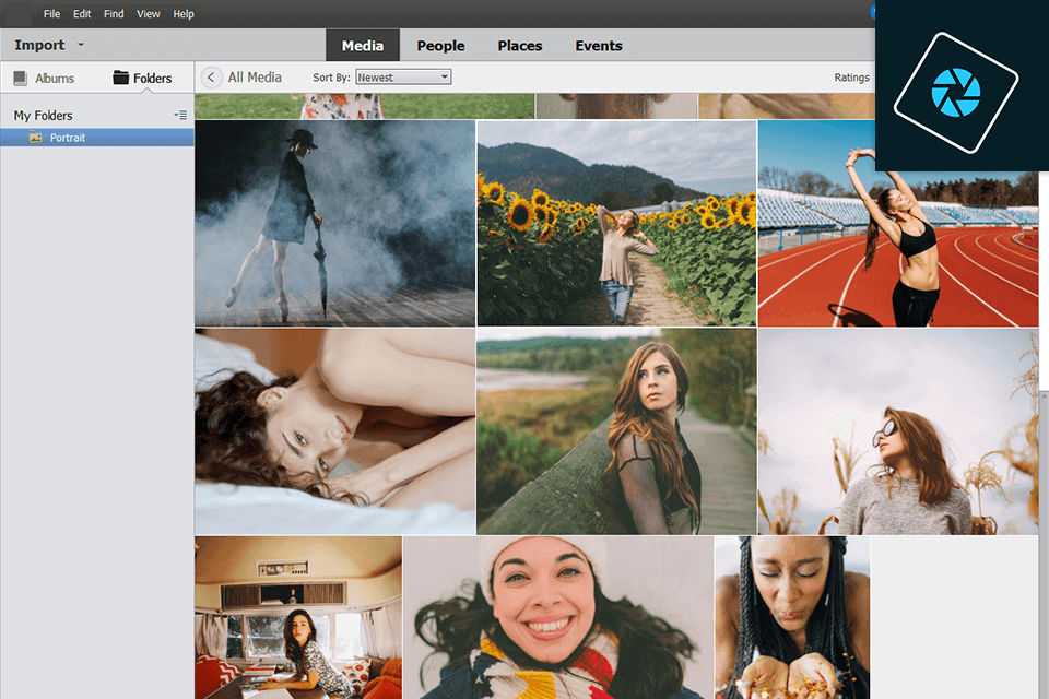 واجهة عناصر فوتوشوب