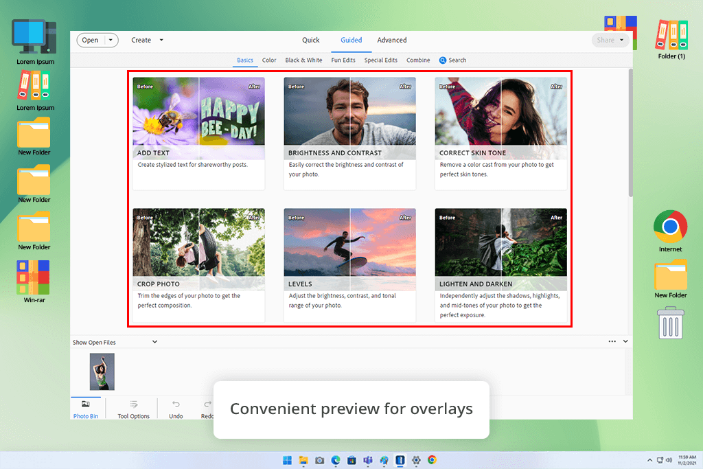 photoshop elements overlays