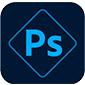 adobe photoshop express تطبيق لإزالة شخص من الصورة logo