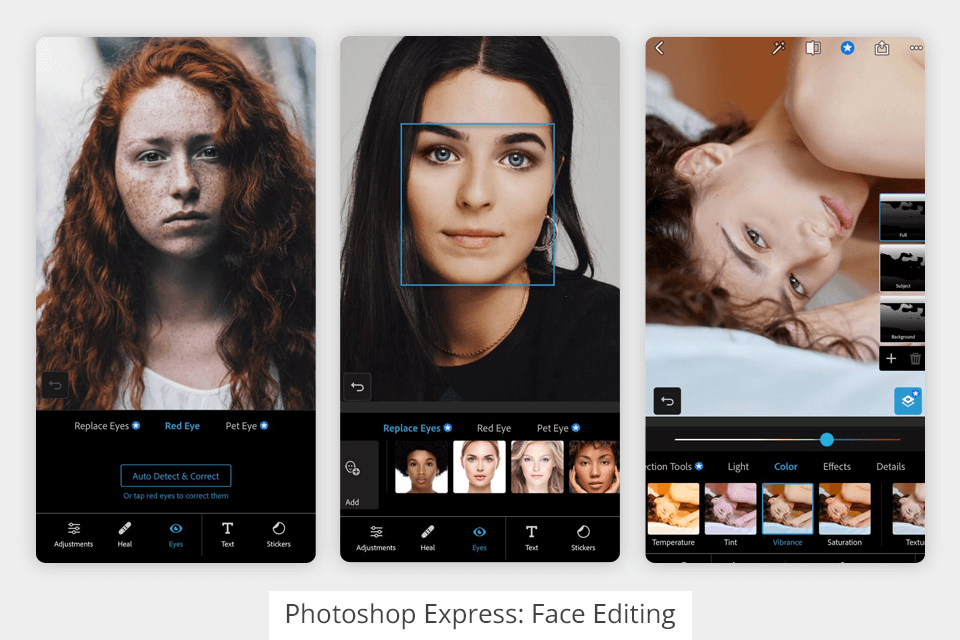 photoshop express face editing