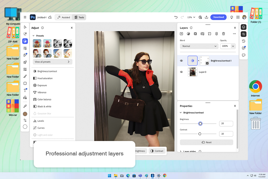 adobe photoshop image brightener online