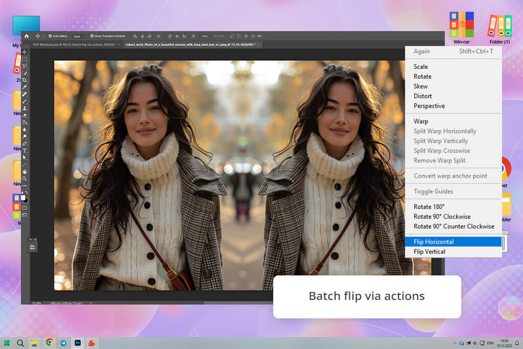 photoshop image flipper