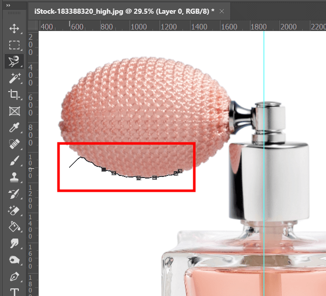 photoshop lasso tool magnetic fastening points