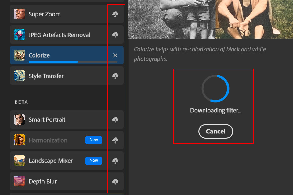 photoshop neural filters get