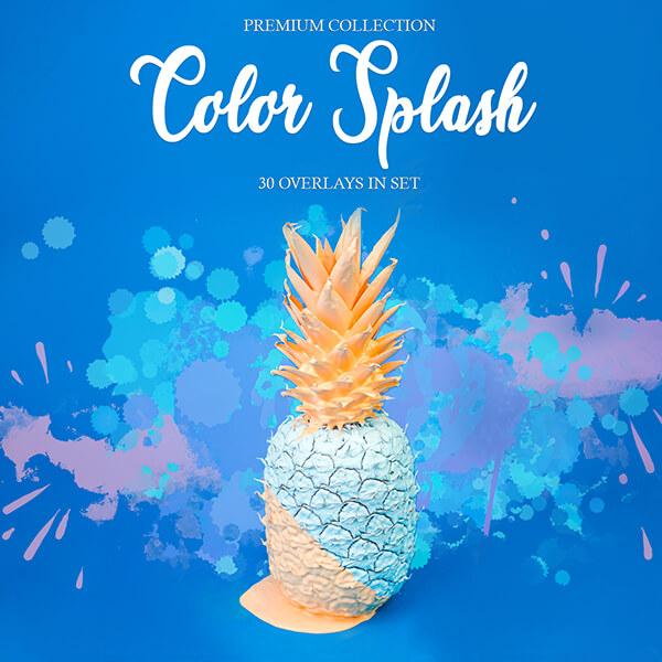 banner ps overlays color splash