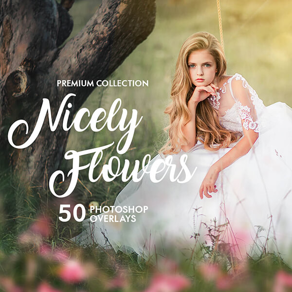 banner ps overlays nicely flower