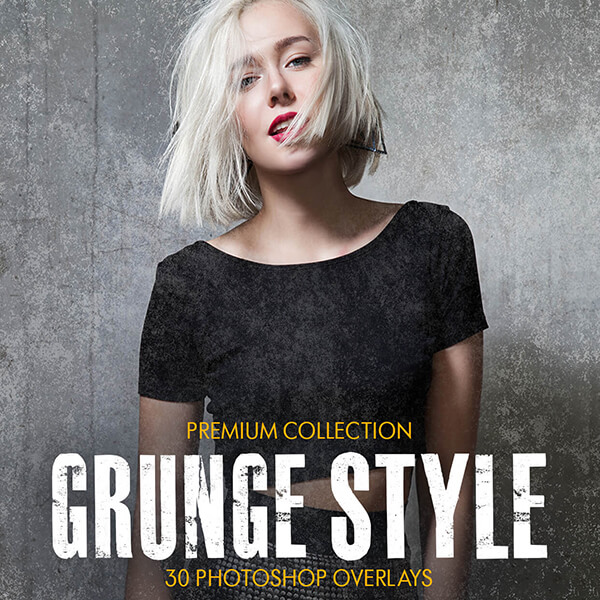 banner ps overlays grunge style