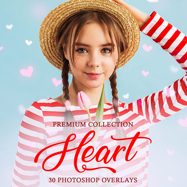banner ps overlays heart collection