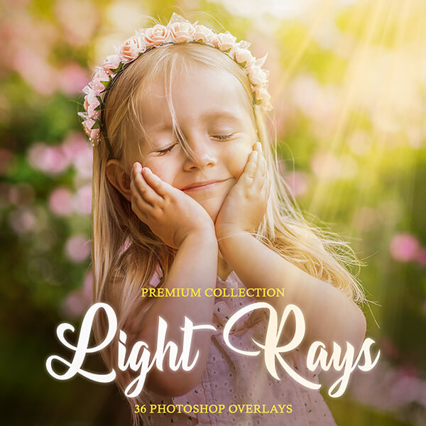 banner ps overlays light rays