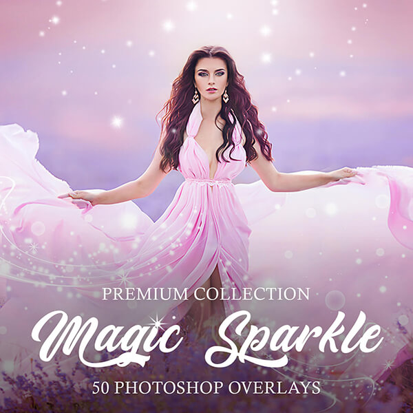 banner ps overlays magic sparkle