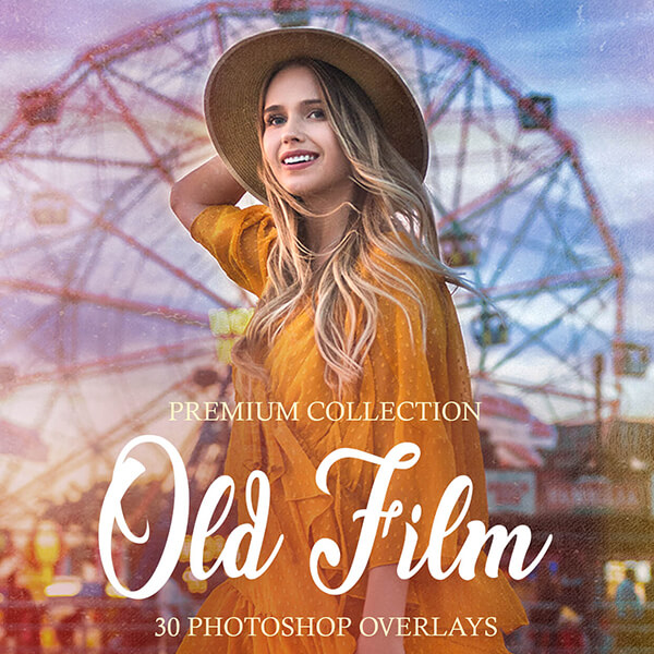 banner ps overlays old film