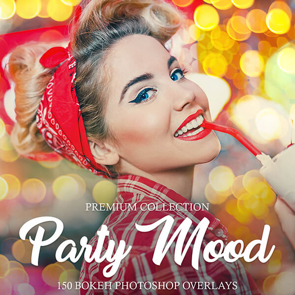 banner ps overlays party mood bokeh