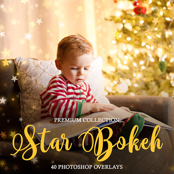 banner ps overlays star bokeh