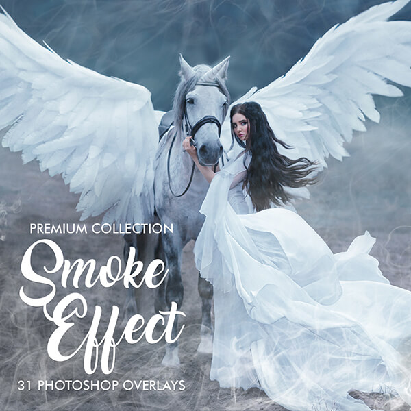 banner ps overlays smoke effect