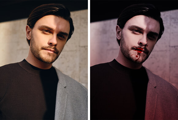 Akcja burzy piaskowej w Photoshopie