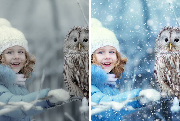 Mùa đông đã đến, tuyết rơi trắng xóa khắp nơi. Bạn muốn có những bức ảnh tuyết đẹp đúng như ý muốn? Hãy sử dụng tác vụ tuyết miễn phí trong action photoshop để tạo ra những bức ảnh tuyệt đẹp ngay tức khắc!