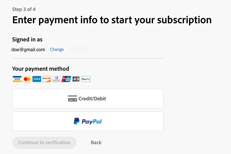 photoshop student discount purchase menu