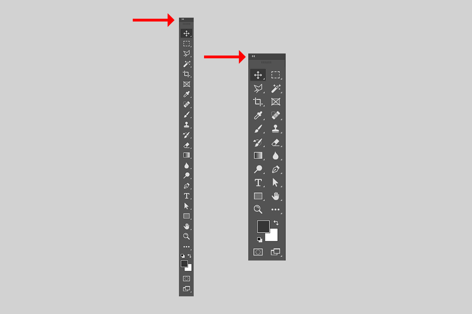 photoshop tool names adding another column