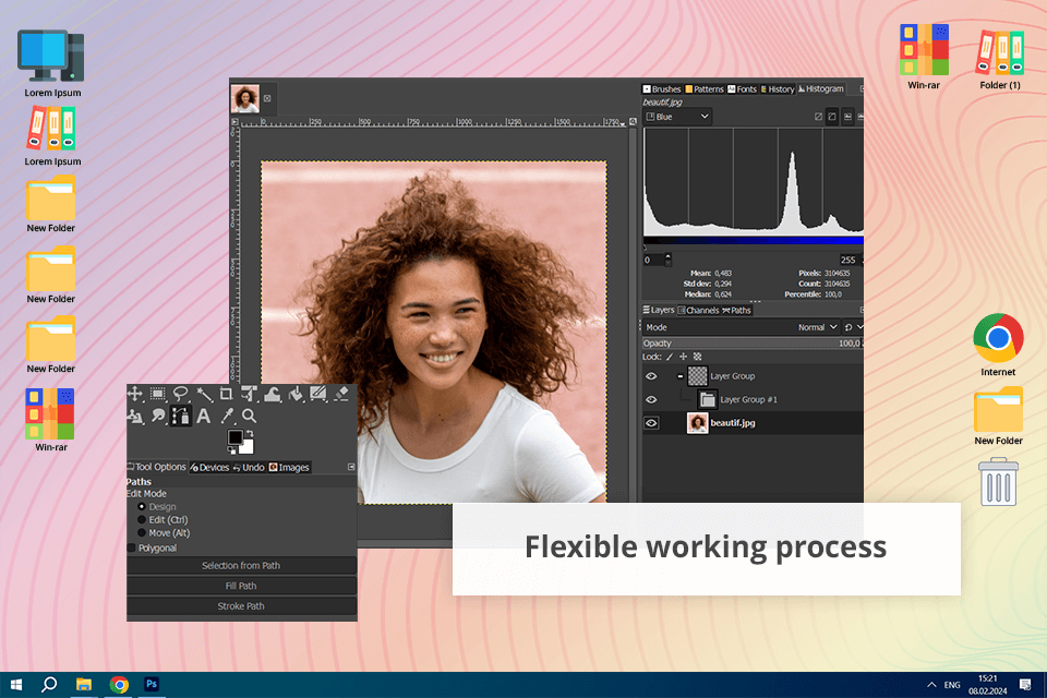 gimp interface