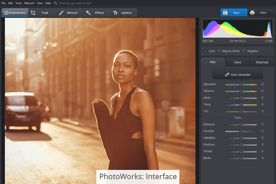 photoworks interface