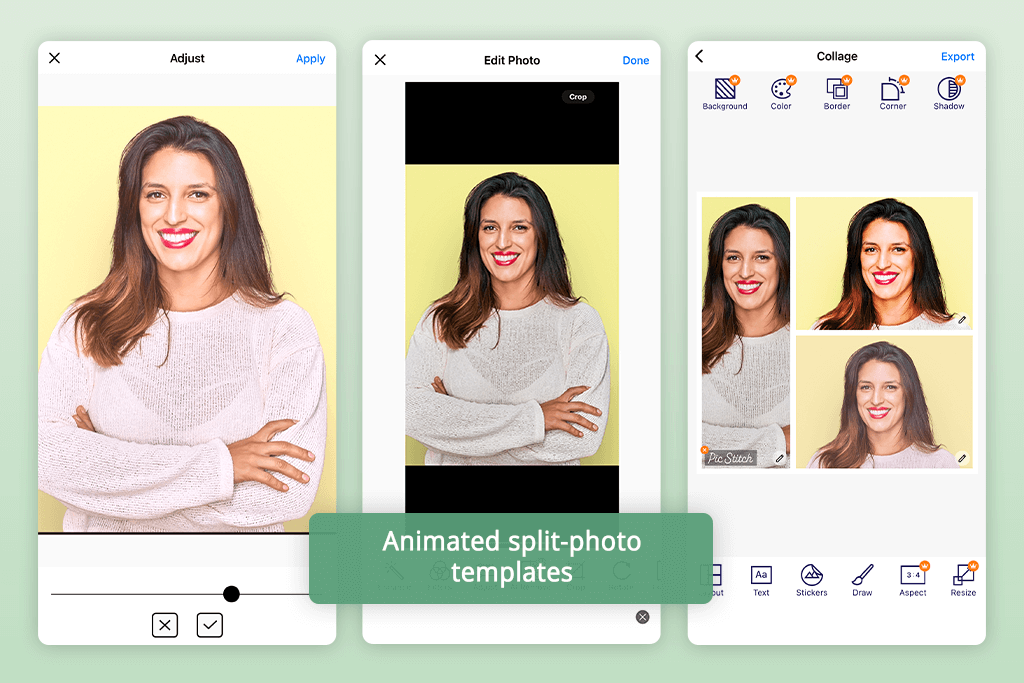 pic stitch split screen photo app