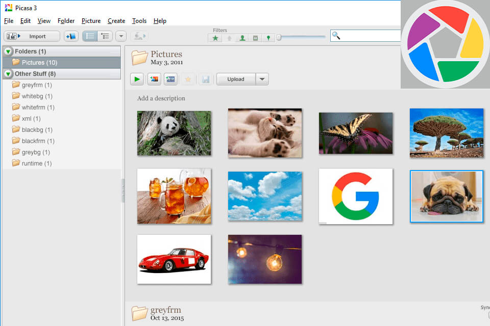 picasa interface