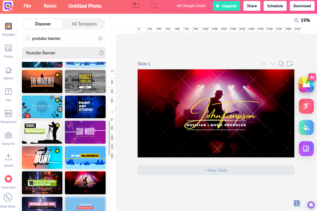 picmaker youtube banner generator