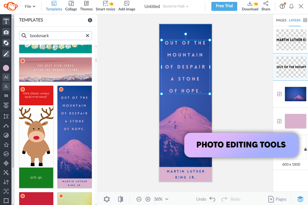 picmonkey bookmark maker