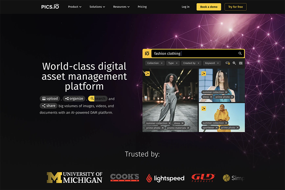 pics io asset management software