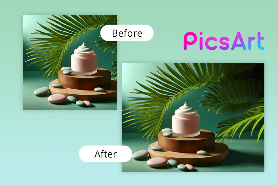 picsart ai image extender ukázka