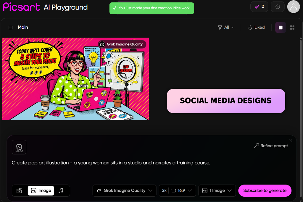 picsart ai pop-art generator