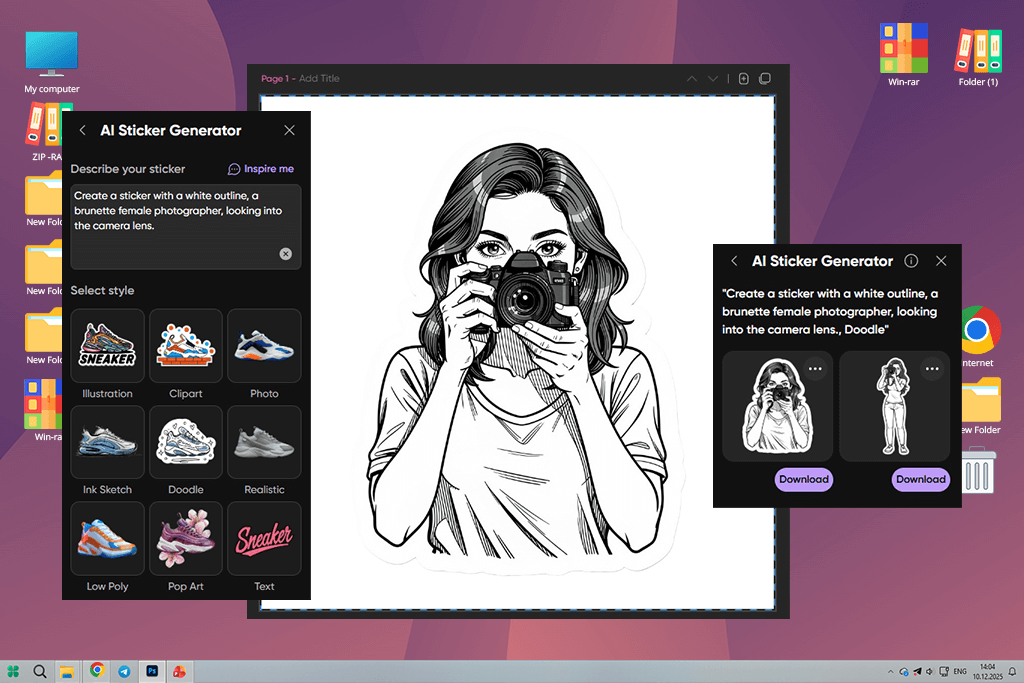 picsart ai sticker generator