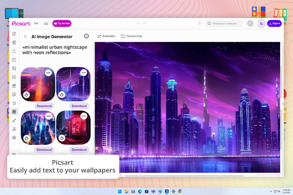 picsart software interface