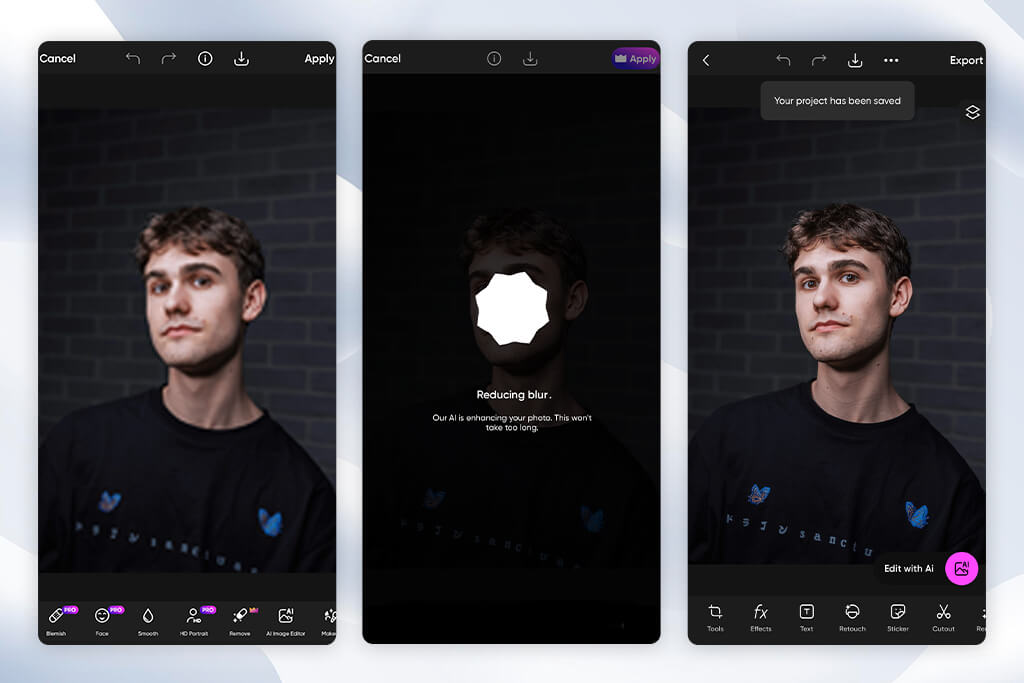 picsart app to enhance photo quality