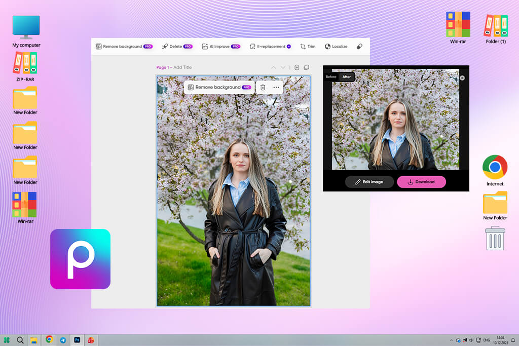 picsart photo blur remover