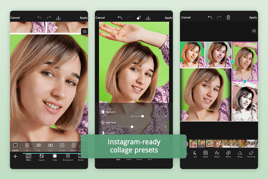 picsart split screen photo app