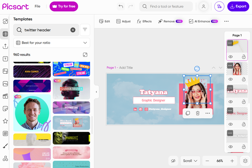 picsart x banner maker
