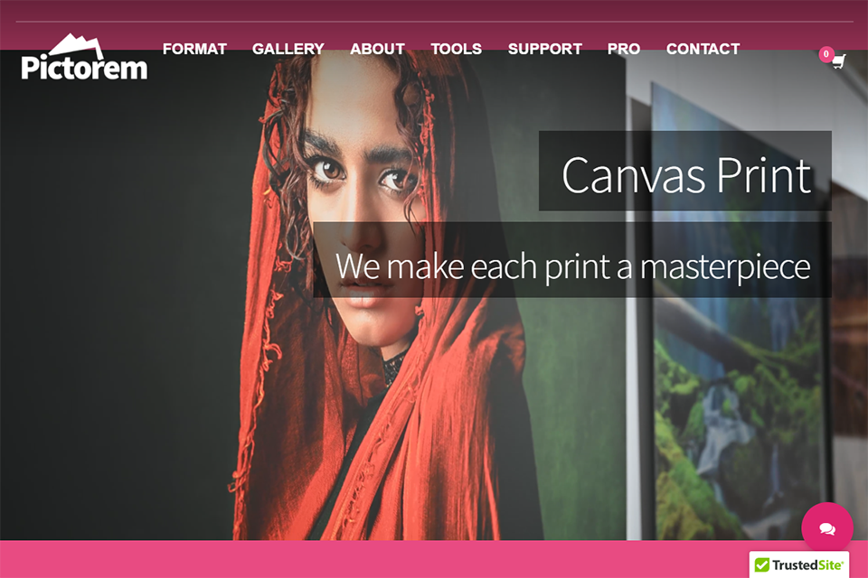 pictorem canvas printing service